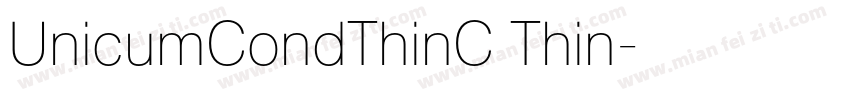 UnicumCondThinC Thin字体转换
